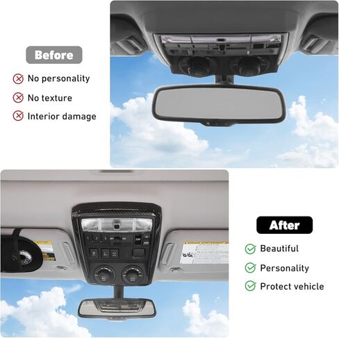 Linskip Dome Light Trim Cover for Toyota 4Runner 2010-2023 TRD, 4Runner Interior Accessories 1Pcs(red) in Kuwait