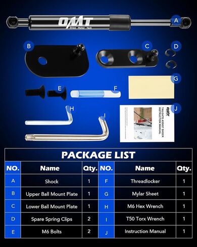 Orion Motor Tech Tailgate Assist Compatible with Ford Ranger 2019 2020 2021 2022 2023, Heavy Duty Steel Tailgate Shock Absorber Tailgate Damper in Saudi Arabia