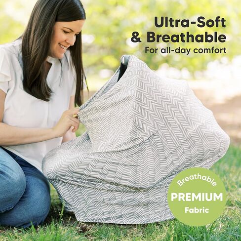 Car Seat Covers for Babies - Nursing Cover, Baby Car Seat Cover, Nursing Covers for Breastfeeding, Carseat Cover Girls, Boy, Breastfeeding Cover, Infant Car Seat Cover, Stroller Cover (Arcadia) in Kuwait