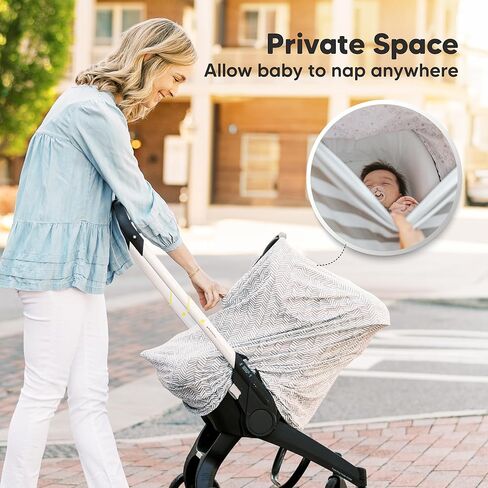 Car Seat Covers for Babies - Nursing Cover, Baby Car Seat Cover, Nursing Covers for Breastfeeding, Carseat Cover Girls, Boy, Breastfeeding Cover, Infant Car Seat Cover, Stroller Cover (Arcadia) in Kuwait
