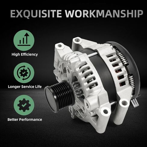 373002E200 Alternator Fits for Hyundai Elantra/Elantra GT/Elantra Coupe |Fit for Kia Soul/Forte/Forte5/Forte Koup, 2011-2018#12V/90A Clockwise, 6-Groove Clutch Pulley in Kuwait
