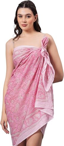 تنورة نسائية قصيرة مصنوعة من القطن 100% على شكل كتلة يدوية Sarongs للشاطئ بكيني شفاف بألوان يلتف من الشيفون لملابس السباحة تنورة Sarong in Saudi Arabia