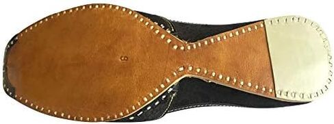 Men's Gold Khussa Shoes Punjabi Jutti Indian Ethnic Mojari Tribal Bridal Shoes in Kuwait