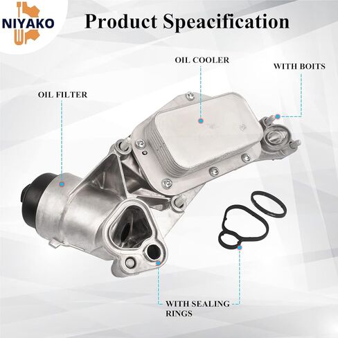 93186324 مبرد زيت المحرك ومجموعة مبيت الفلتر لمركبات تشيفي وبونتياك وزحل 1.6L/1.8L - استبدل 25199751 و55353323 in Kuwait
