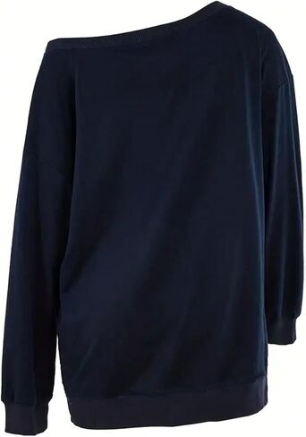 Women's Plus Size Heart Graphic Sweatshirt Off Shoulder Long Sleeve Y2K Pullovers Fall Tops in Saudi Arabia