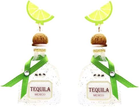 Exquisite Liquor Inspired Post Earrings - Drinks, Dangle, Cute, Light weight, Fashion in Saudi Arabia