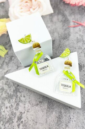 Exquisite Liquor Inspired Post Earrings - Drinks, Dangle, Cute, Light weight, Fashion in Saudi Arabia
