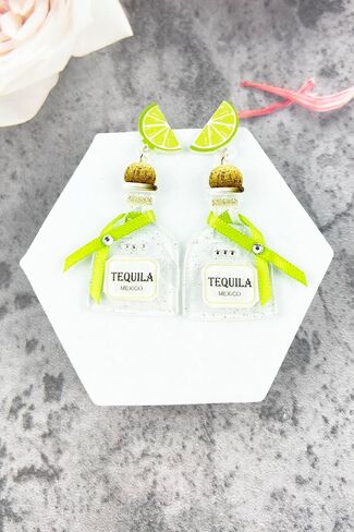 Exquisite Liquor Inspired Post Earrings - Drinks, Dangle, Cute, Light weight, Fashion in Saudi Arabia