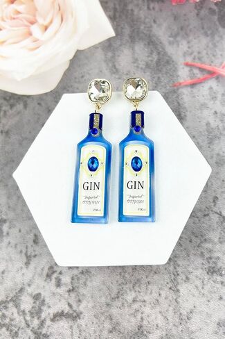 Exquisite Liquor Inspired Post Earrings - Drinks, Dangle, Cute, Light weight, Fashion in Saudi Arabia