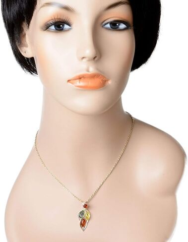 HolidayGiftShops Amber Jewelry for Women - Sterling Silver and Baltic Multicolored Amber Earrings, Amber Bracelet, Amber Pendant Necklace April - Sterling Silver Jewelry Collection in Kuwait