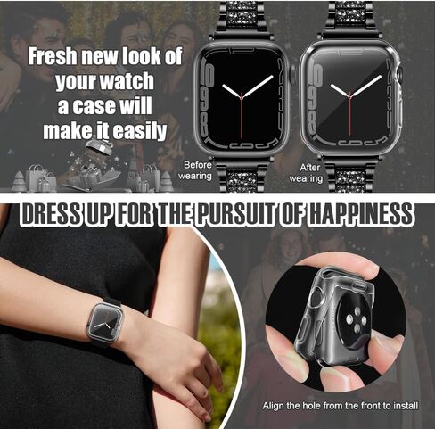 top4cus 42mm (Series 10) Cover Soft TPU Anti-Scratch Lightweight 42mm Iwatch Case All-Around Screen Protector, Optional Cases Compatible with Apple Watch Series 9/8/7/6/SE/SE2/5/4/3/2/1 - Dark Green in Kuwait