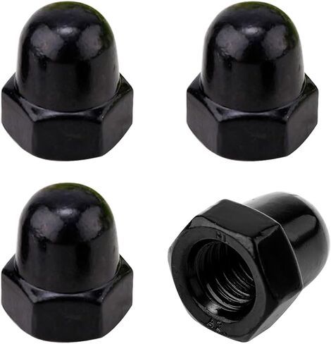 License Plate Retainer Screws/Nuts Compatible with Volvo S60 S40/ OEM Part 968458 (Screws onto Existing Stud) - Tall Dome/Acorn Head with Flange Stainless Steel Cap - 4 PCS in Saudi Arabia