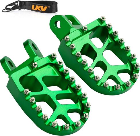LKV Motorcycle Footpegs Dirt Bike Rest Pedal Foot Pegs Compatible with KAWASAKI KLX250R KLX250 KLX250S KLX300 KLX300R KLX300SM KLX650 in Saudi Arabia