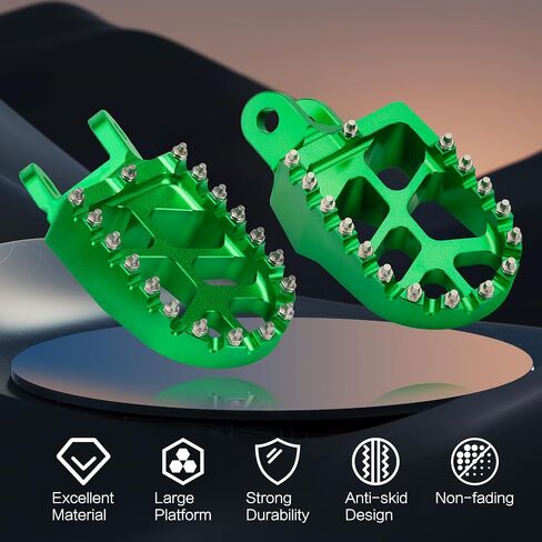LKV Motorcycle Footpegs Dirt Bike Rest Pedal Foot Pegs Compatible with KAWASAKI KLX250R KLX250 KLX250S KLX300 KLX300R KLX300SM KLX650 in Saudi Arabia