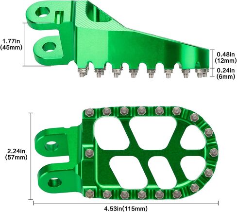 LKV Motorcycle Footpegs Dirt Bike Rest Pedal Foot Pegs Compatible with KAWASAKI KLX250R KLX250 KLX250S KLX300 KLX300R KLX300SM KLX650 in Saudi Arabia