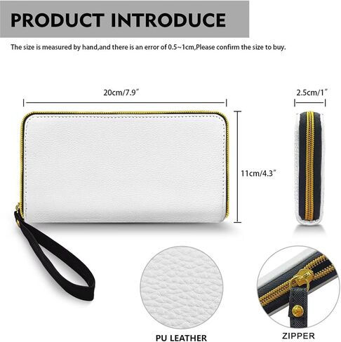 Oil Painting Lemons Large Capacity Wristlet Wallet for Women Vintage Fruits Lemon Flowers Long Zipper Around Credit Card Holder, Countryside Style Leather Billfold Clutch in Saudi Arabia