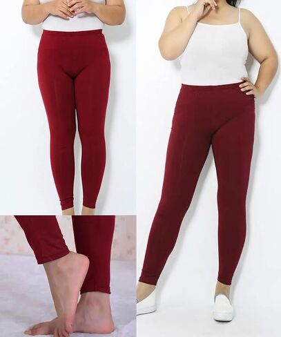 TIYOMI Plus Size Leggings for Women High Waist Full Length Pants Casual Ankle Fall Leggings XL-5XL in Saudi Arabia