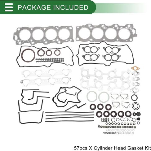 Motoforti Cylinder Head Gasket Kit Engine Valve Gasket Set for Toyota Engine 1UZ Rubber No.0411150041 Efficiency Seal in Saudi Arabia