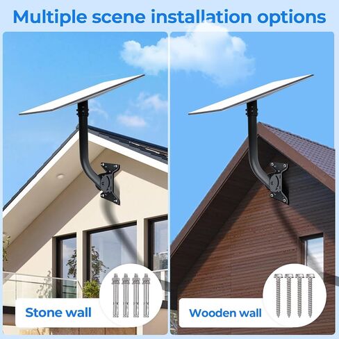 حامل Starlink Gen 3 قابل للتعديل، طقم تثبيت على الحائط Starlink Pole Mount V3، دعامة تثبيت Starlink مع محول قطب لمجموعة Starlink Internet Kit، رمادي in Saudi Arabia