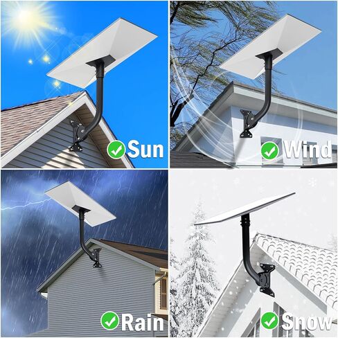 حامل Starlink Gen 3 قابل للتعديل، طقم تثبيت على الحائط Starlink Pole Mount V3، دعامة تثبيت Starlink مع محول قطب لمجموعة Starlink Internet Kit، رمادي in Saudi Arabia