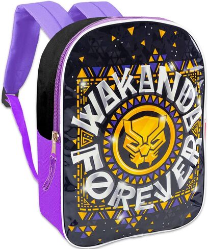 حقيبة ظهر Marvel Wakanda Forever للأولاد - حزمة مع حقيبة ظهر Black Panther مقاس 15 بوصة بالإضافة إلى زجاجة مياه، وحزمة ممتعة، والمزيد | حقيبة مدرسية Wakanda Forever للأطفال in Saudi Arabia