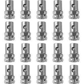 20PCS Throttle Cable Ends, 3.5mm Cable Stop Lock Clamps Brake Cable Ends for Bicycles Motorcycles Scooters Electric Bicycles