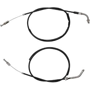 Autu Parts Throttle Cable Push & Pull Set for Honda CB350 CL360 CB400 CB550 CB750 FT500 Replace # 17910-300-040 17920-323-000,2Pcs 103cm+96cm