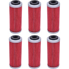 6pcs Oil Filter HF652 Replace 77338005100 for KT/M SXF 250 2013-2024 350 450 505 EXCF 250 350 450 200 530