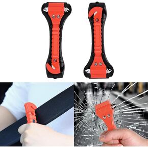 3PCS Car Safety Hammer Set, Window Breaker Seatbelt Cutter, Car Window Glass Hammer Breaker and Seat Belt Cutter Escape Tool for Family and Auto Traffic Accident Emergency Escape (3PCS)