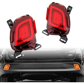 GeeGeeTop Switchback White/Amber LED Front Fog Daytime Sequential Running Lamp w/Dynamic Flash LED Turn Signal Feature Fit For 2020 2021-2023 Toyota Highlander(New Front Fog lamp)