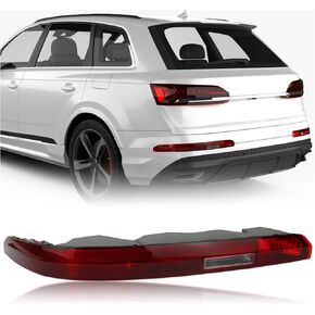 Rear Bumper Brake Tail Light Kit Compatible with Audi Q7 SUV 2016-2023 Right Passenger Side Lower Rear Tail Fog Lamp Replace (Right Passenger Side)