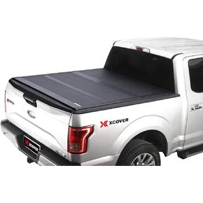 Xcover Low Profile Hard Folding Truck Bed Tonneau Cover, Compatible with 2023 2024 2025 Chevy Colorado/GMC Canyon Pickup 5 Ft Bed