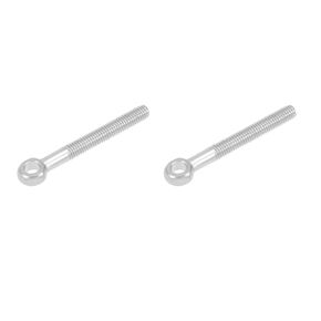 Shoulder Swing Lifting Bolt (M6x30mm) 5Pcs, 304 Stainless Steel Eye Bolts - for Home Renovation, Pipeline Gate Valves Fasteners, Silver