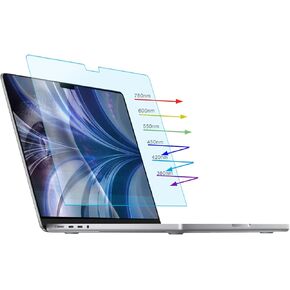 YINOVEEN 2 Pack Tempered Glass Screen Protector for MacBook Air 13.6 inch (M3/M2,A3113/A2681,2024/2022) Laptop Screen Filter Film, 9H Hardness, Touch Pencil Compatible, Case Friendly, Ultra HD