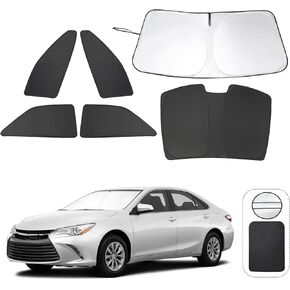 6 قطع YYCKE ظلال نافذة لكامري 2012-2017 لملحقات تويوتا جانبية كاملة للزجاج الأمامي وظل الشمس والأشعة فوق البنفسجية وحماية الخصوصية للتخييم والقيلولة والاسترخاء in Kuwait