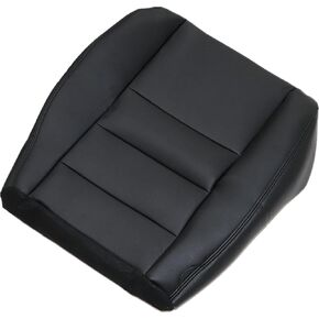 NLQR Driver Side Bottom Replacement Seat Cover Medium Flint Gray Microfiber Leather Compatible with Ford F250 F350 F450 F550 Lariat 2002 2003 2004 2005 2006 2007