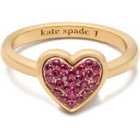 kate spade new york Heart Pave Ring, Red, 8