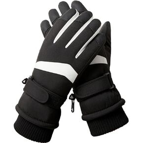 Winter Ski Gloves for Women,Windproof Snow Touchscreen Thermal Gloves, Warm Thickened Gloves with Fleece for SkiingCycling