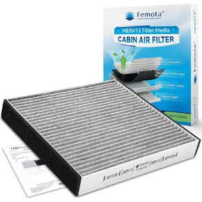 Tested MERV 13 Cabin Air Filter with Activated Carbon, CF10562 for Lexus GS300 (2001-2005), GS430 (2001-2005), LS430 (2001-2006), SC430 (2002-2010), OE: 87139-YZZ94, 87139-50030
