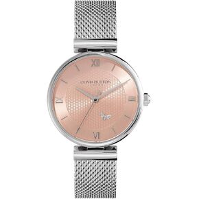 Olivia Burton Minima Bee Women's 3H Quartz Watch, Stainless Steel Mesh Bracelet, Water Resistant up to 3ATM/30 Meters, Classic Timepiece for Her, Gift for Her, 36mm