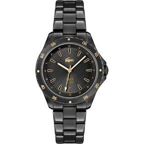 Lacoste Santorini Women's 3H Quartz Watch, Stainless Steel Wristwatch, Water Resistant up to 5 ATM/50 Meters, Elegant Watches for Women, 36mm