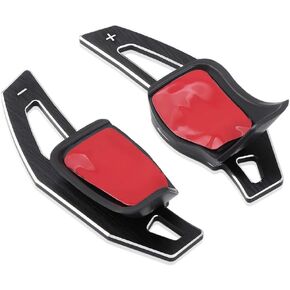 YONGHONG Steering Wheel Paddle Extensions Shifter Kit Compatible with Golf GTI R Jetta MK5 MK6(Matte Silver)