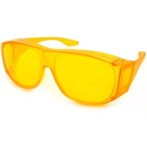 Solar Shield Fits-Over Sunglasses - SS Polycarbonate II Yellow / SOLAR SHIELD II YELLOW POLYCARBONATE LENSES