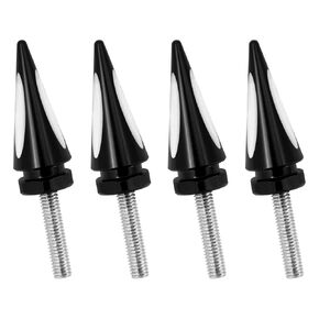 HDBUBALUS Motorcycle Fairing Bolts Windshield Trim Screw Bolt Windshield Spike Bolts Fit for Harley Road Glide 1998-up Black & White