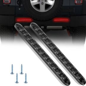 16'' 11LED Trailer Brake Light Bar Red Stop Change Tail Lights Assembly ID Clearance Light Strip for Golf Cart Offroad Truck RV UTV ATV