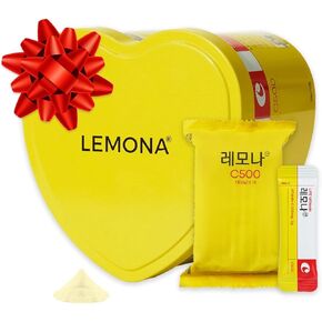 LEMONA Official Vitamin C 500mg, 120 Sticks Immune Support Supplement On-The-Go Vitamin C Individual Packets B6, B2, Easy to Take Daily Energy Boost Korean Food Lemon Flavored (120*2g)