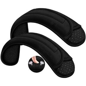 ZINZ 2-Pack Universal Shoulder Pad with Ultra Thick Cushion for Bag Luggage Bag Crossbody, Plus Long & Anti-Slip & Breathable,Black