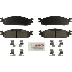 BOSCH BE1376H Blue Ceramic Disc Brake Pad Set with Hardware - Compatible with Select Ford Flex; Lincoln MKS, MKT; FRONT