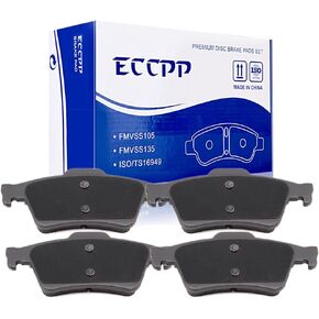 ECCPP D1095 Rear Ceramic Disc Brake Pad Set - [Fit For Ford;For Mazda;For Jaguar;For Volvo;For Saab;For Chevrolet;For Saturn;For Pontiac]
