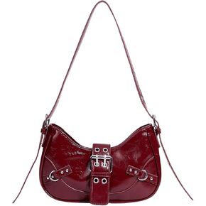 Floerns Women's Y2k Shoulder Bag Rivet Adjustable Straps Hobo Bag Punk Crossbody Purse in Kuwait